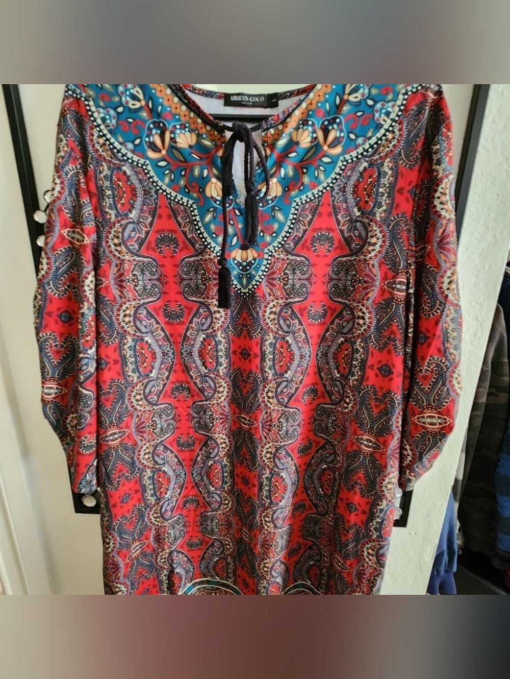 Urban Coco bohemian tunic dress L Nwot